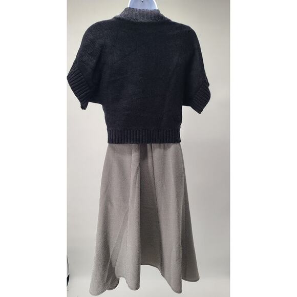 Worthington Vintage Black 2 button Shrug Sweater Rockabilly Size Large Career - Picture 2 of 9